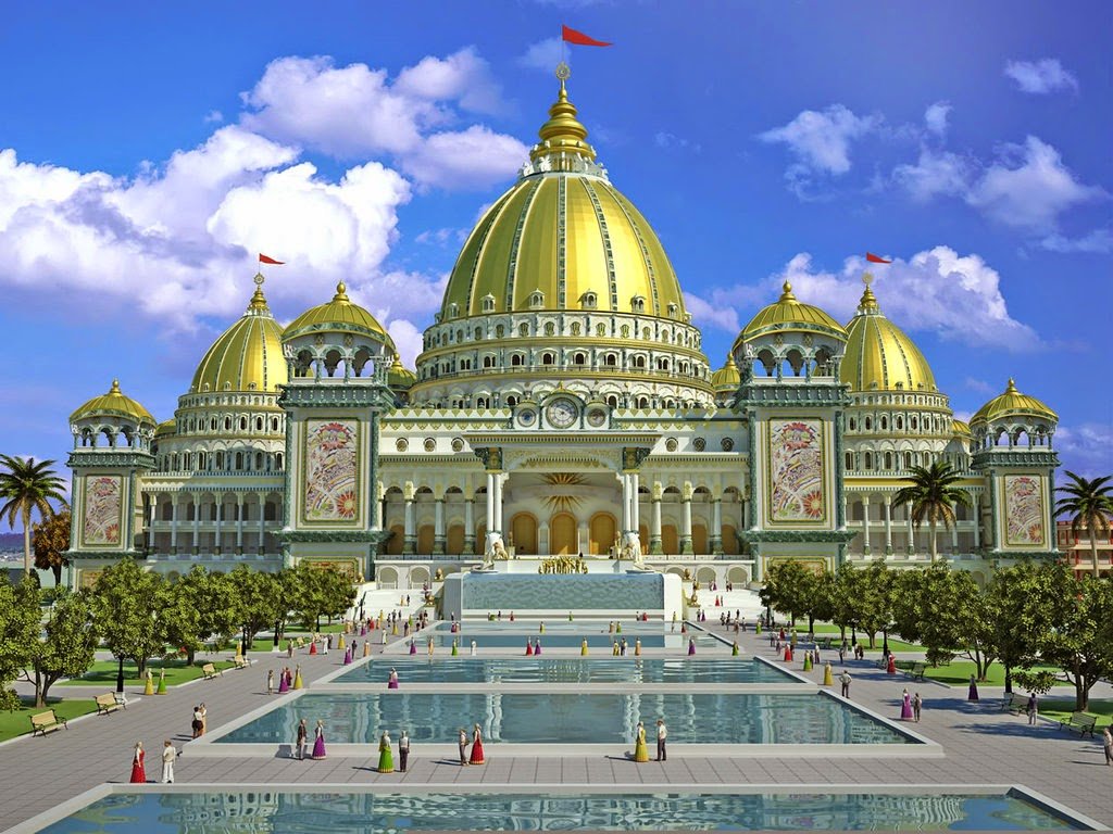 The famous Temple of MAYAPUR ISKCON 1